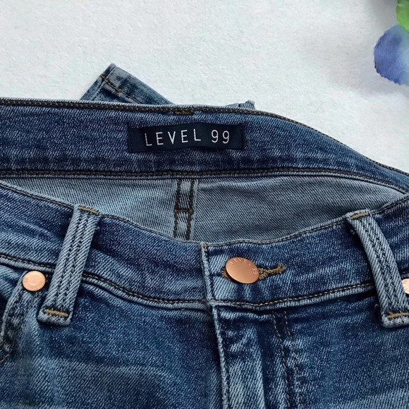 Level 99 NWOT High Waist Skinny Jeans Women 14/32 - Picture 7 of 9